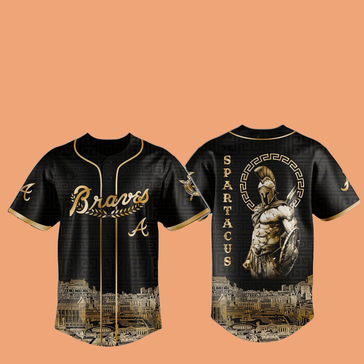 2025 Braves Spartacus Jersey And Hat