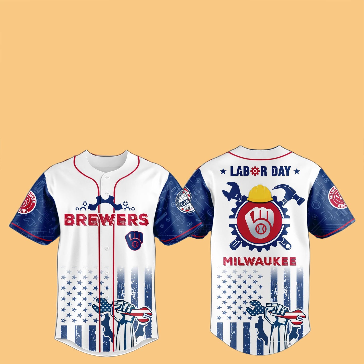 2025 Brewers Labor Day Hat Jersey
