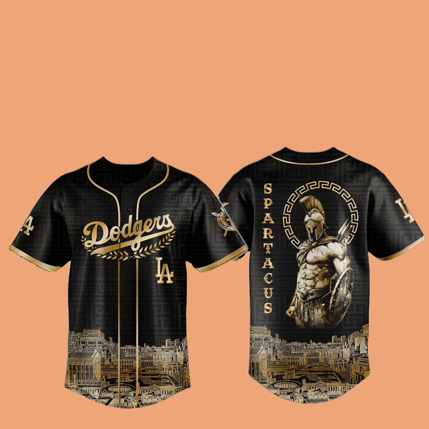 2025 LA Dodgers Spartacus Jersey And Hat