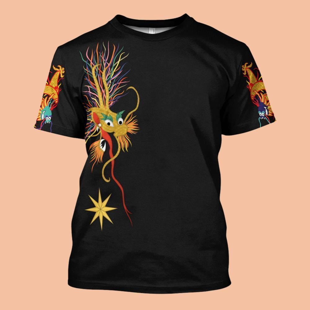 Jimmy Page Dragon Suit Costume Shirt Halloween 2025