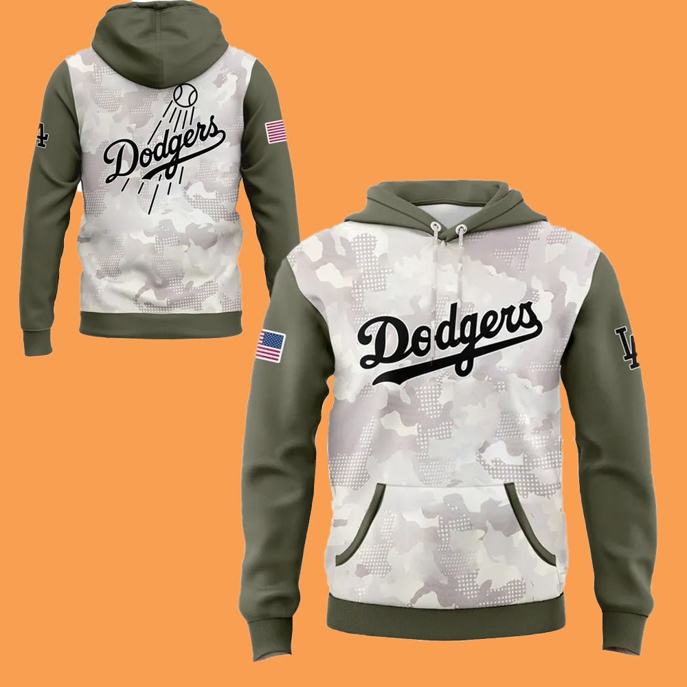 2025 Dodgers Armed Forces Day Hoodie - Cabryon