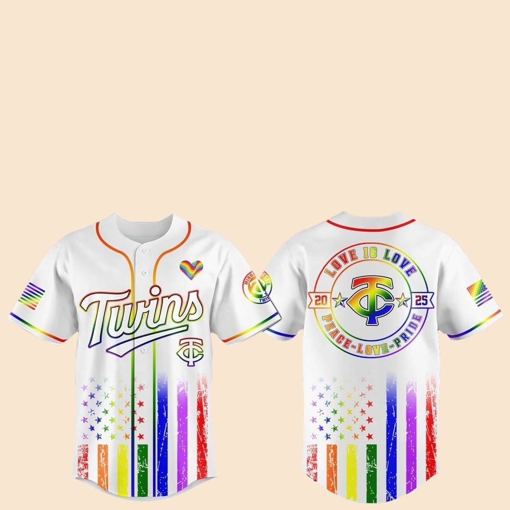 2025 Minnesota Twins Pride Month Love Is Love Jersey - Cabryon