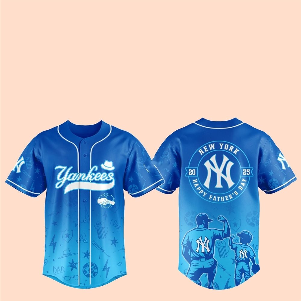 2025 NY Yankees Happy Father Day Baseball Jersey - Cabryon