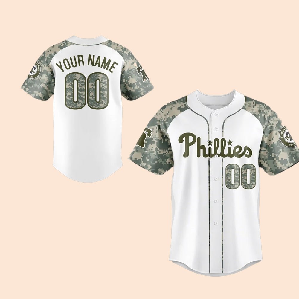 2025 Phillies Salute to Service Night Baseball Jersey - Cabryon