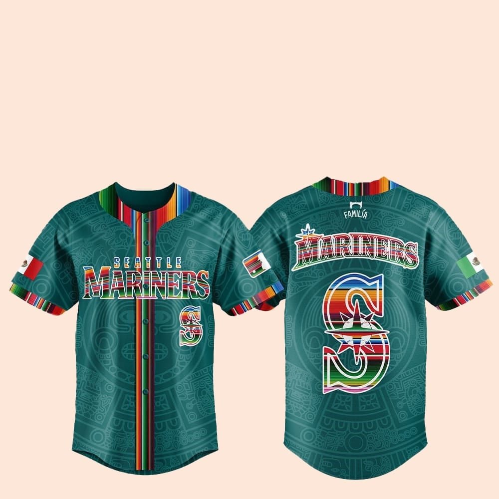 2025 Seattle Mariners Mexican Heritage Night Baseball Jersey - Cabryon