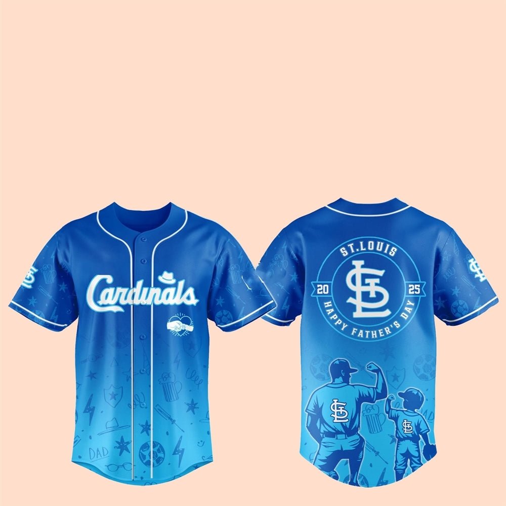 2025 St.Louis Cardinals Happy Father Day Baseball Jersey - Cabryon