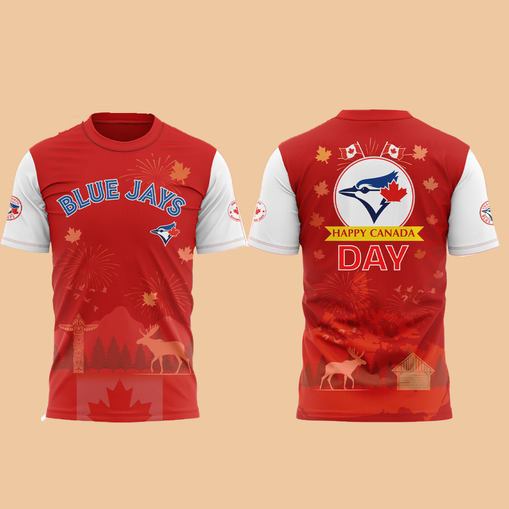 2025 Toronto Blue Jays Happy Canada Day Shirt - Cabryon