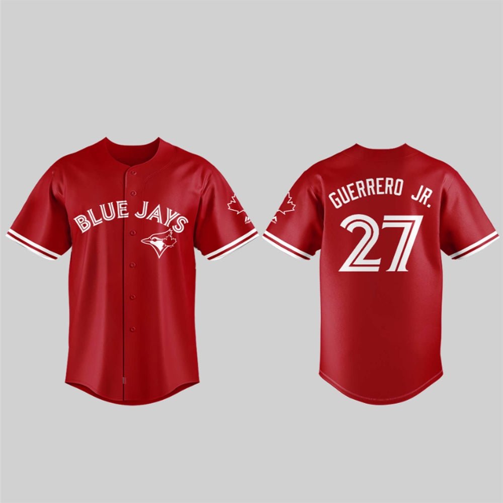2025 Vladimir Guerrero Jr Blue Jays Canada Day Baseball Jersey - Cabryon