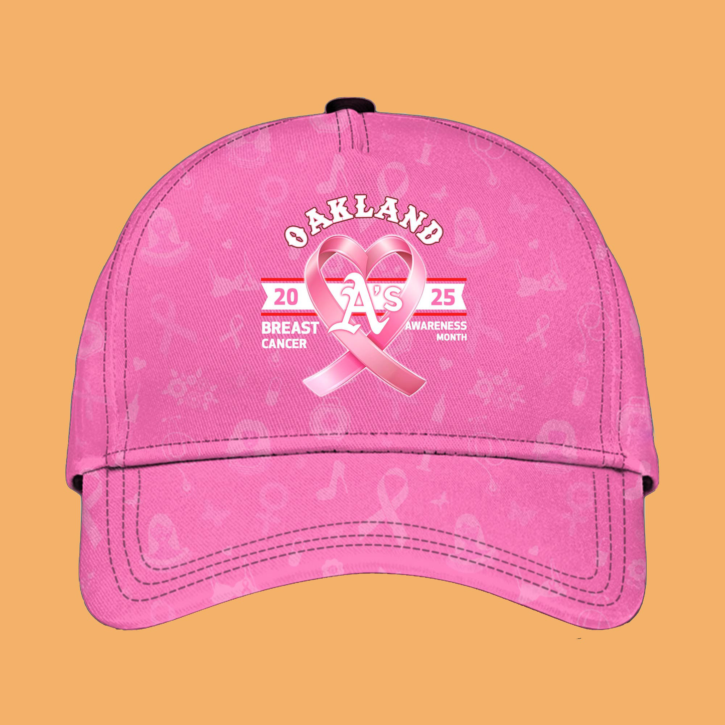 2025 Athletics Special Breast Cancer Awareness Month Hat And Jersey