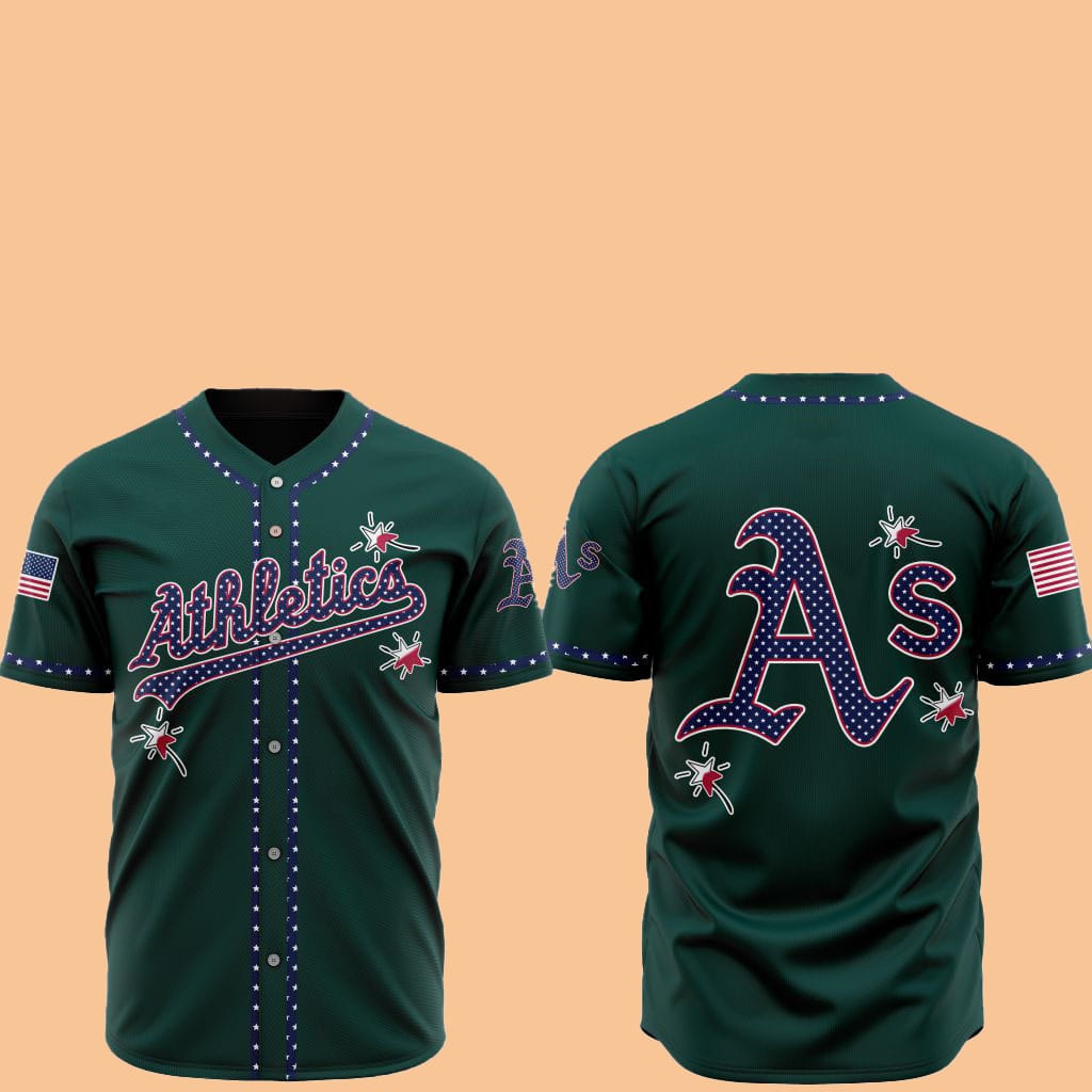 2025 Athletics Happy Independence Day Baseball Jersey