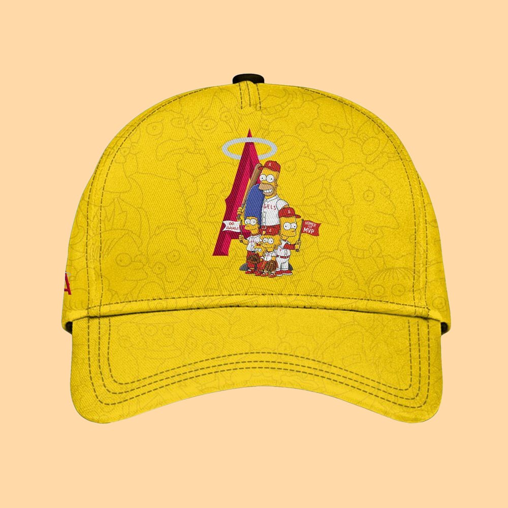 2025 LA Angels The Simpsons Jersey Hat