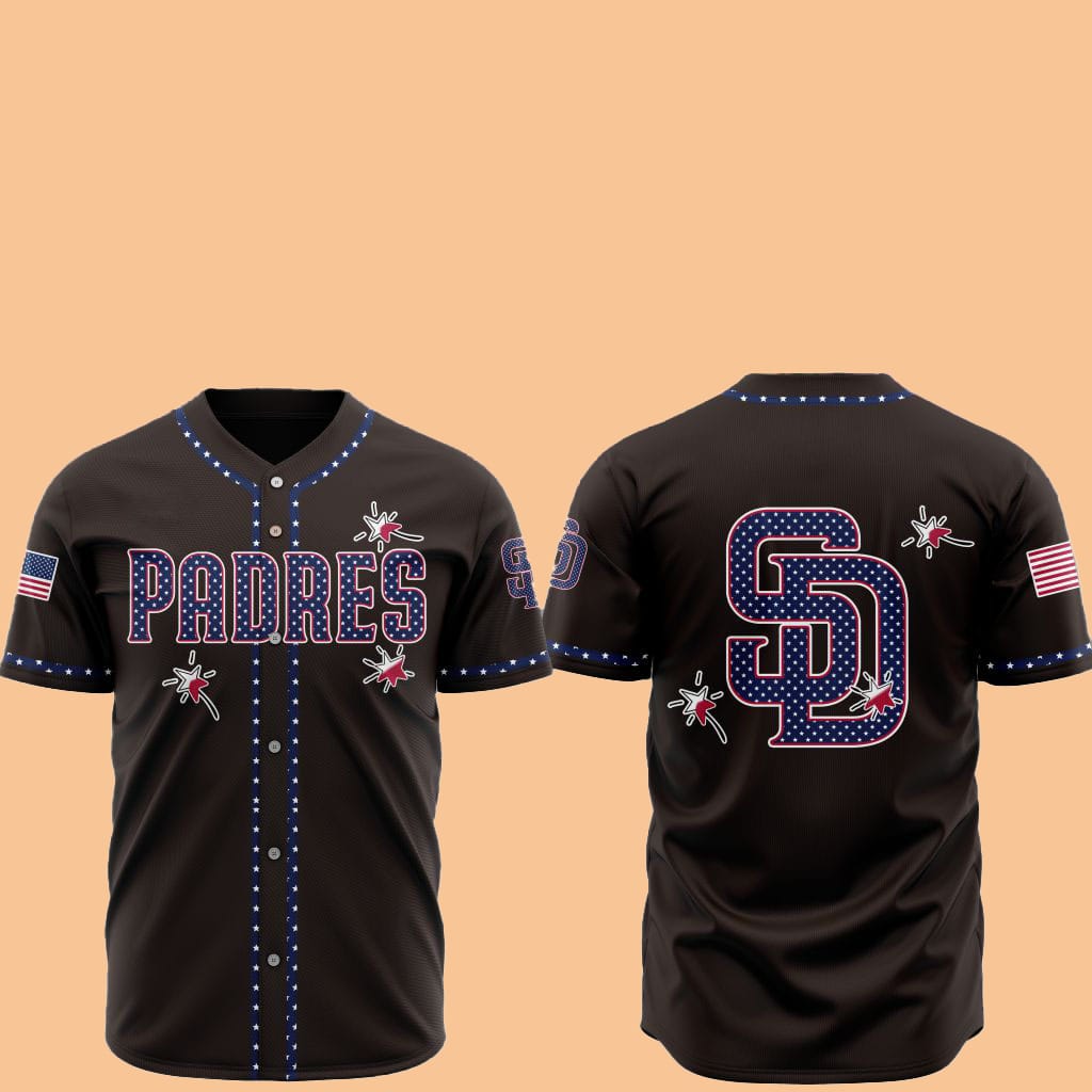 2025 SD Padres Happy Independence Day Baseball Jersey