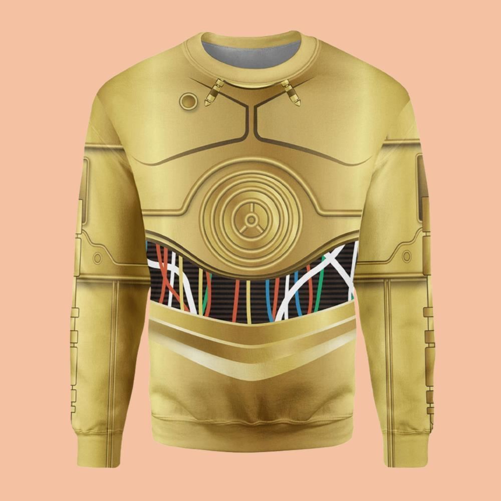 C-3PO Costume Shirt Halloween 2025