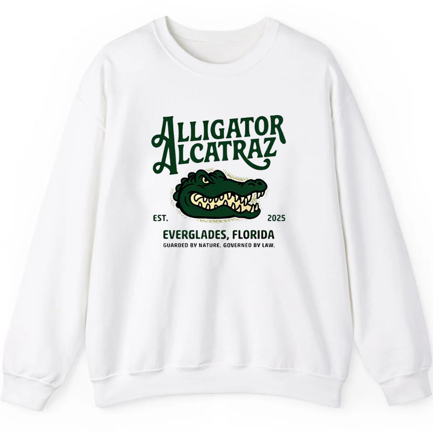 Alligator Alcatraz Est 2025 Everglades Florida Guarded By Nature Governed By Law Shirt