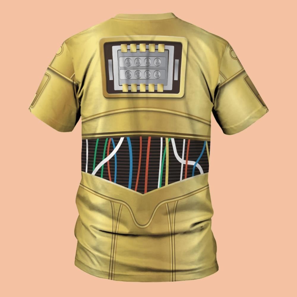 C-3PO Costume Shirt Halloween 2025