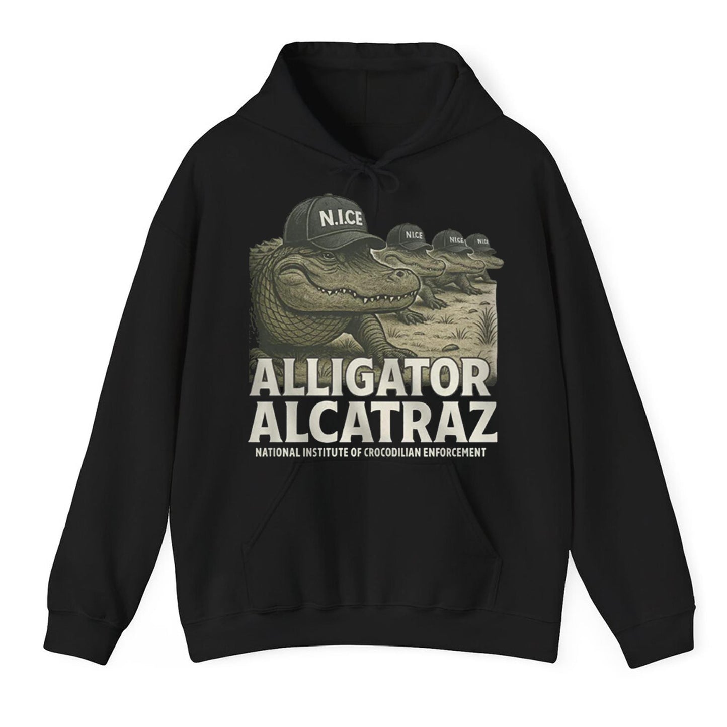 ICE Alligator Alcatraz National Institute Of Crocodilian Enforcement Shirt