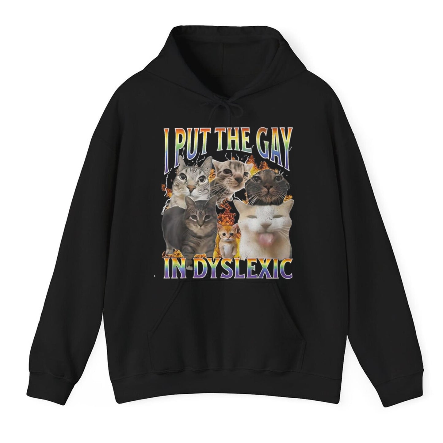 I Put The Gay In Dyslexic Cat Shirt