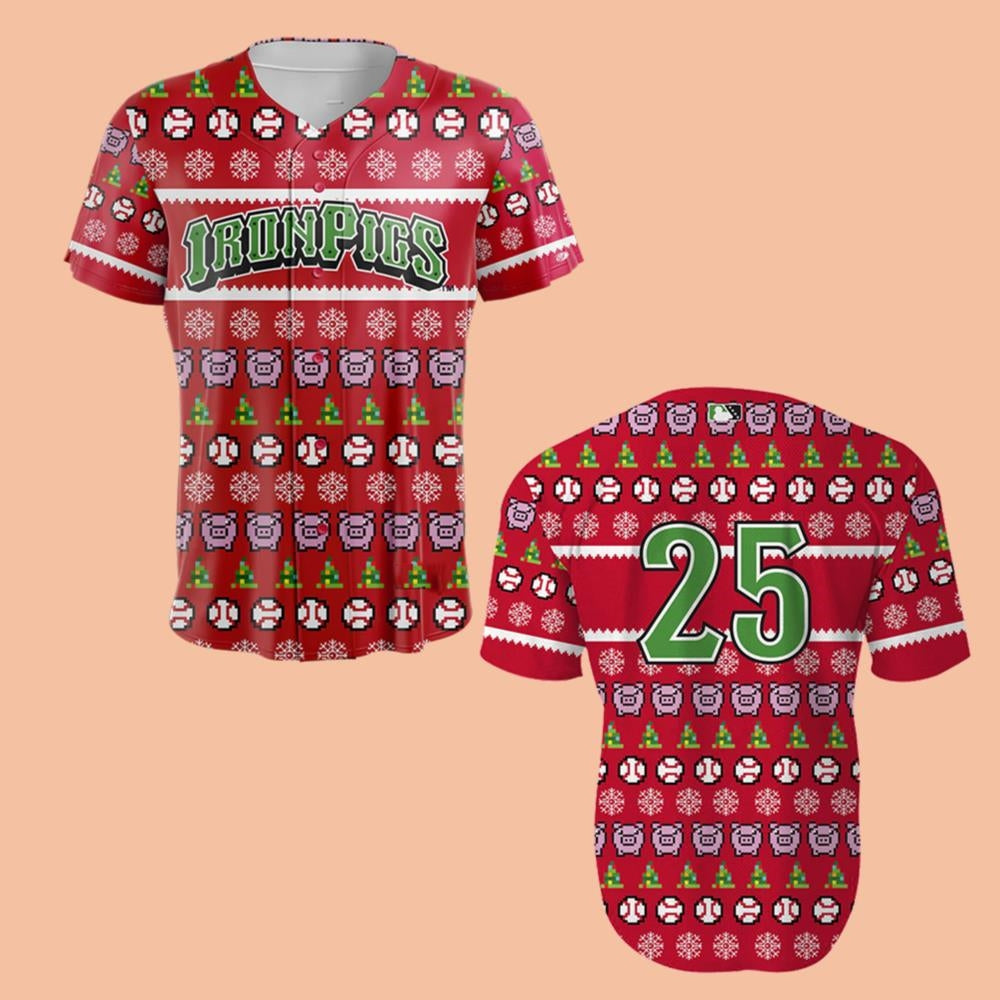 Lehigh Valley IronPigs Christmas in July Jersey 2025 Giveaway