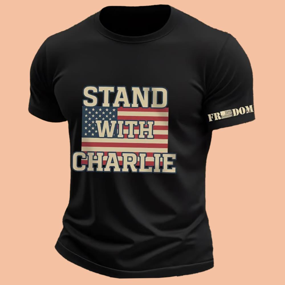 Men's Stand With Charlie Kirk Shirt