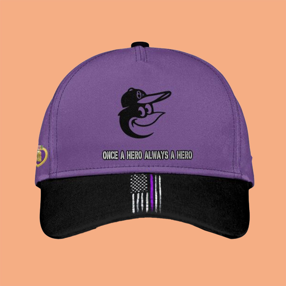 2025 Orioles Purple Heart Day Jersey And Hat