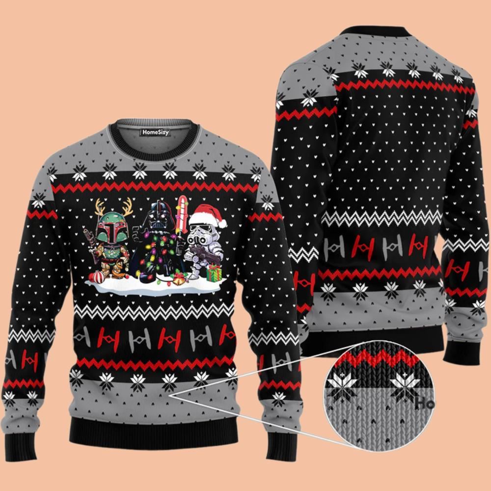 Stwa Boba Fett Darth Vader Ugly Sweater Christmas 2025