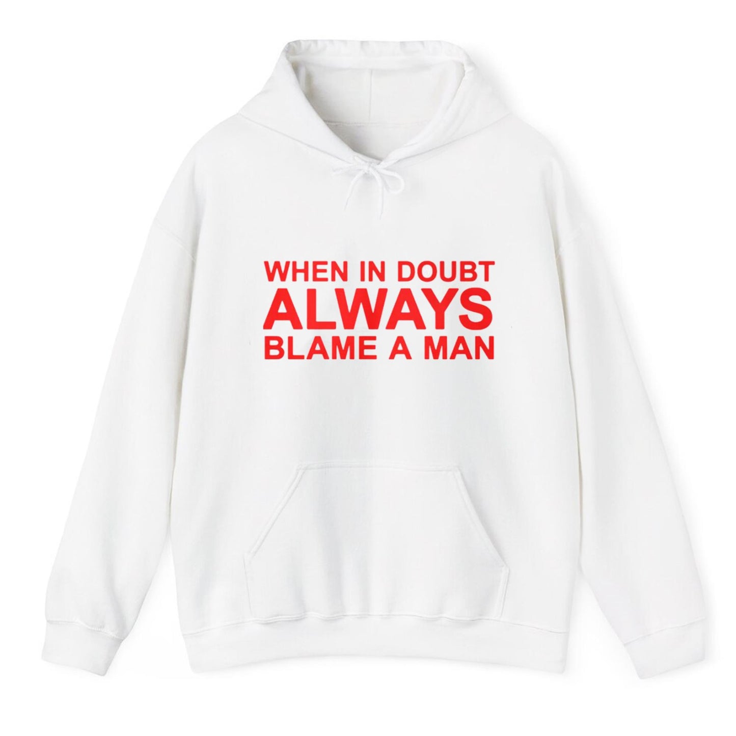 When In Doubt Always Blame A Man Shirt
