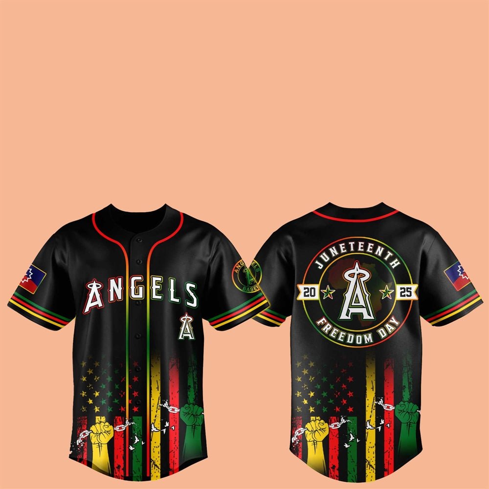 LA Angels Juneteenth Day 2025 Baseball Jersey - Cabryon