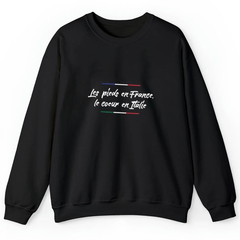 Les Pieds En France le Coeur En Italie Shirt - Cabryon