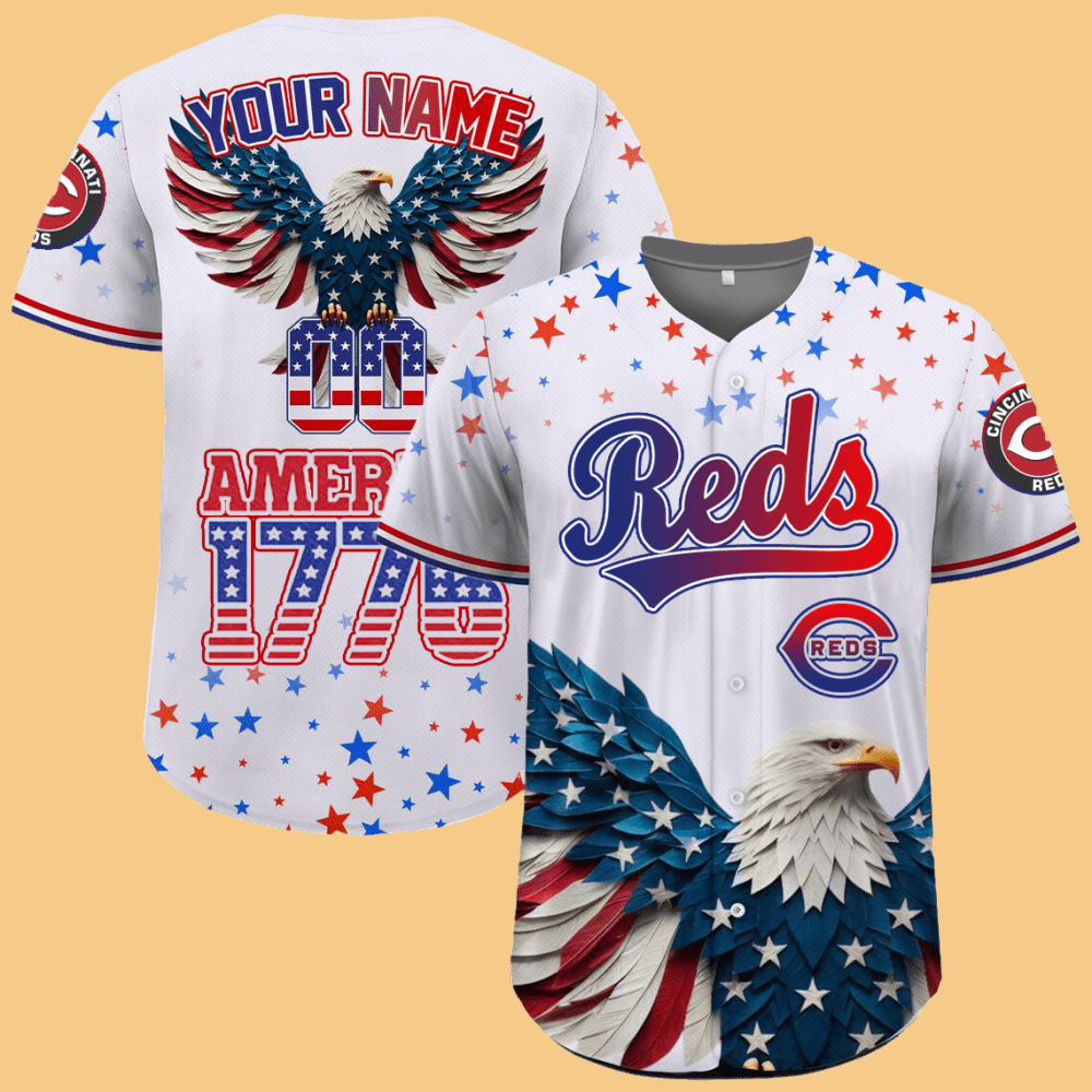 Reds Independence Day Baseball Jersey 2025 - Cabryon