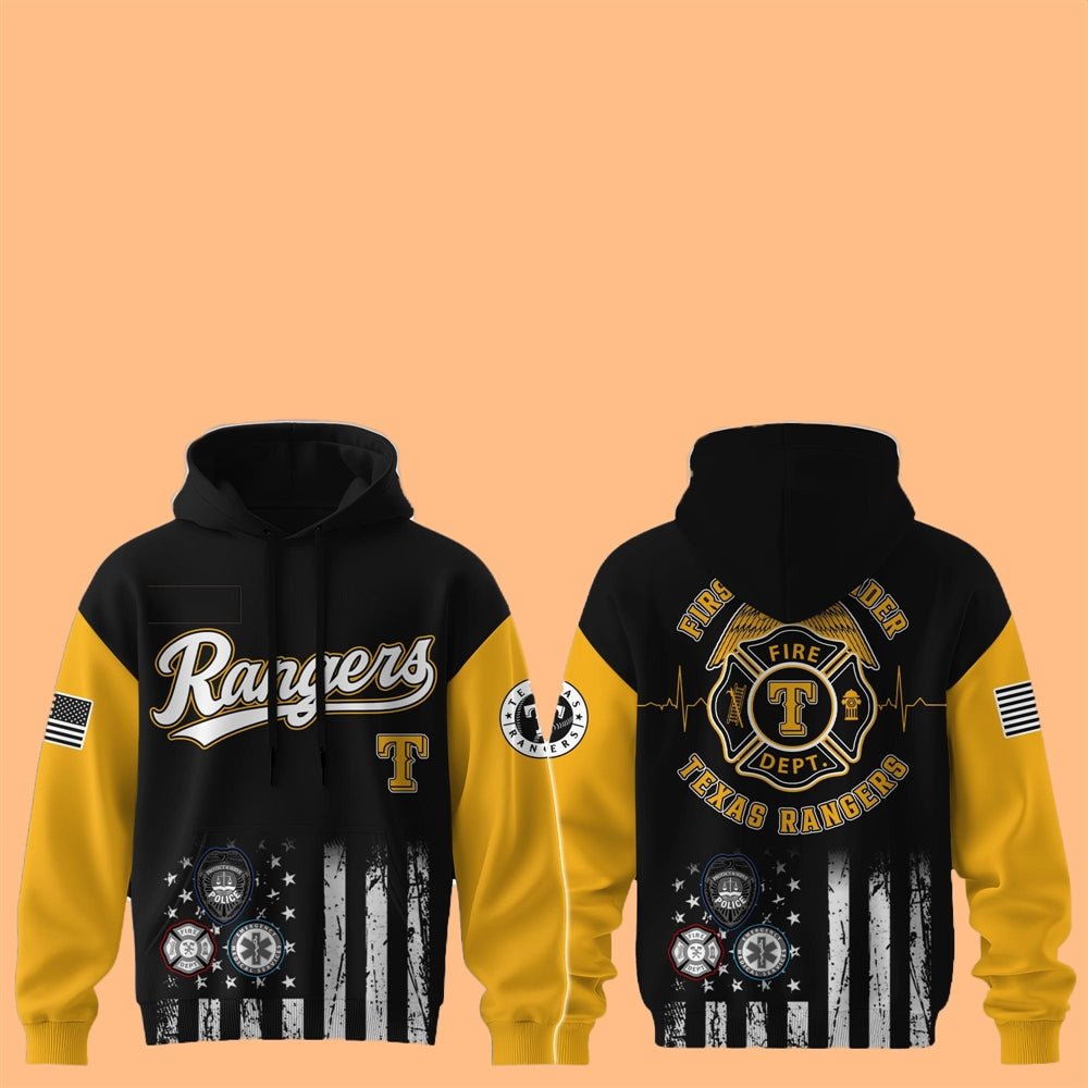 Texas Rangers First Responders 2025 Hoodie - Cabryon