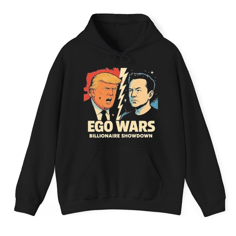 Trump Vs Musk Graphic Ego Wars Billionaire Showdown Shirt - Cabryon
