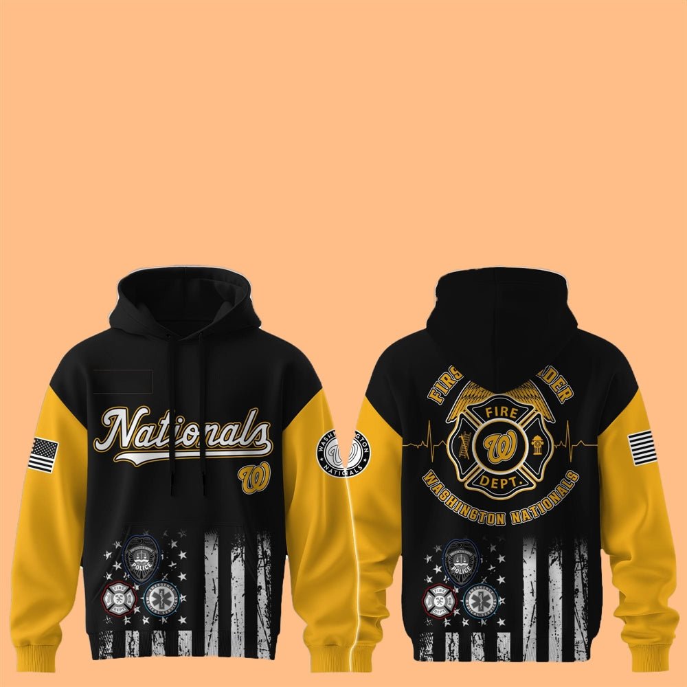 Washington Nationals First Responders 2025 Hoodie - Cabryon