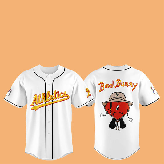 2025 Athletics Bad Bunny Hat Jersey