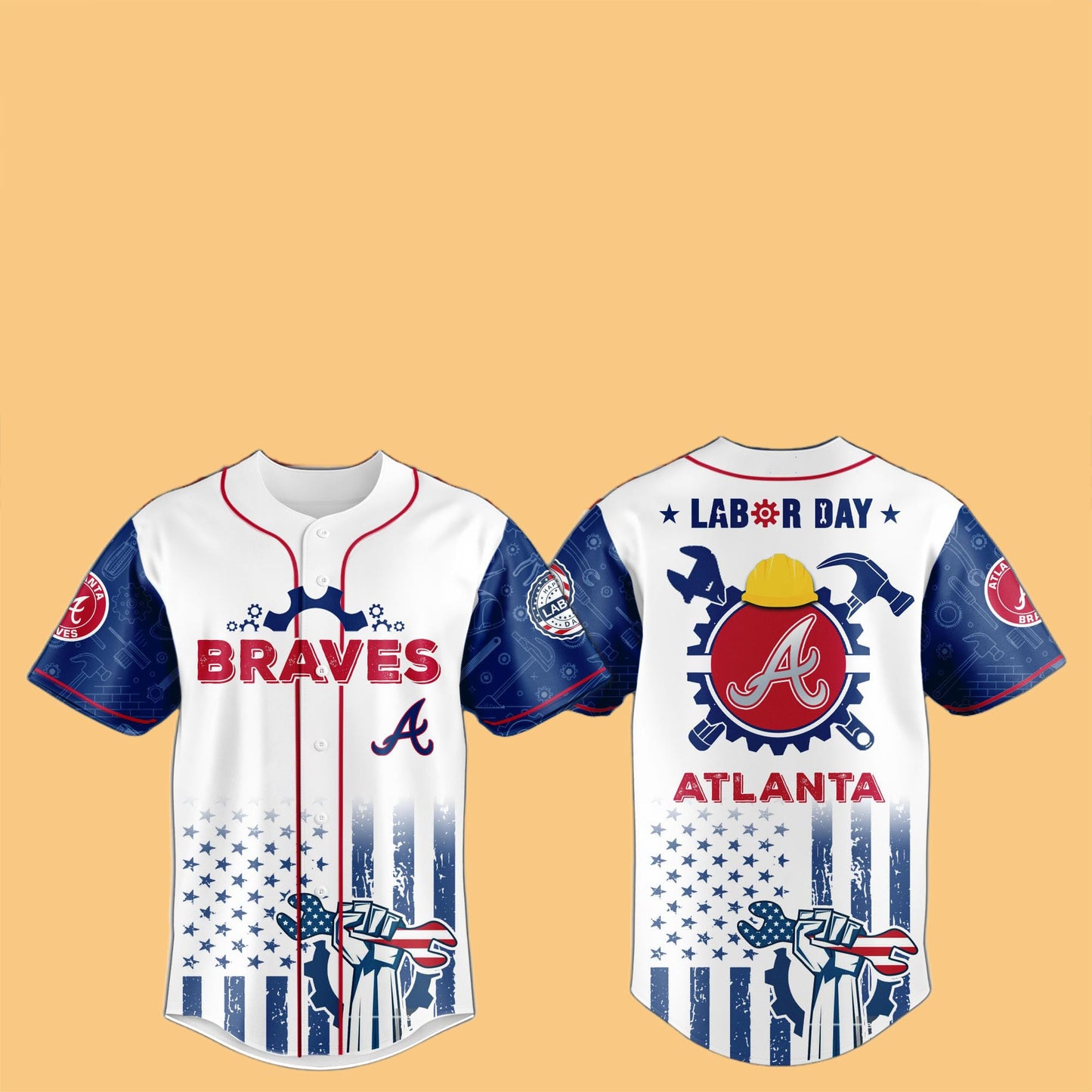 2025 Braves Labor Day Hat Jersey
