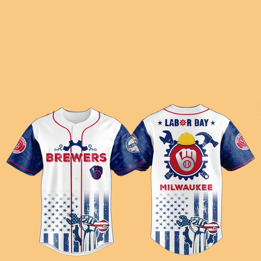 2025 Brewers Labor Day Hat Jersey
