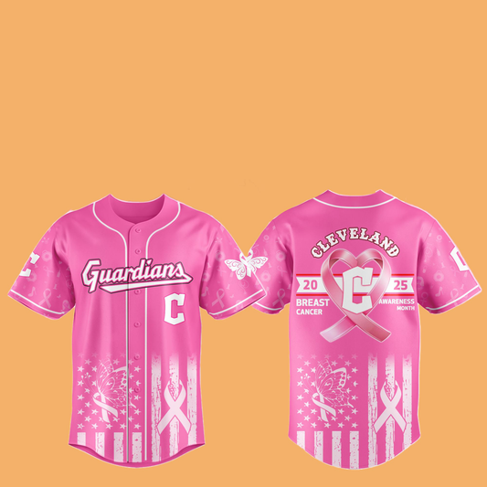 2025 Guardians Special Breast Cancer Awareness Month Hat And Jersey