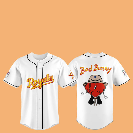 2025 KC Royals  Bad Bunny Hat Jersey