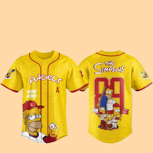 2025 LA Angels The Simpsons Jersey Hat