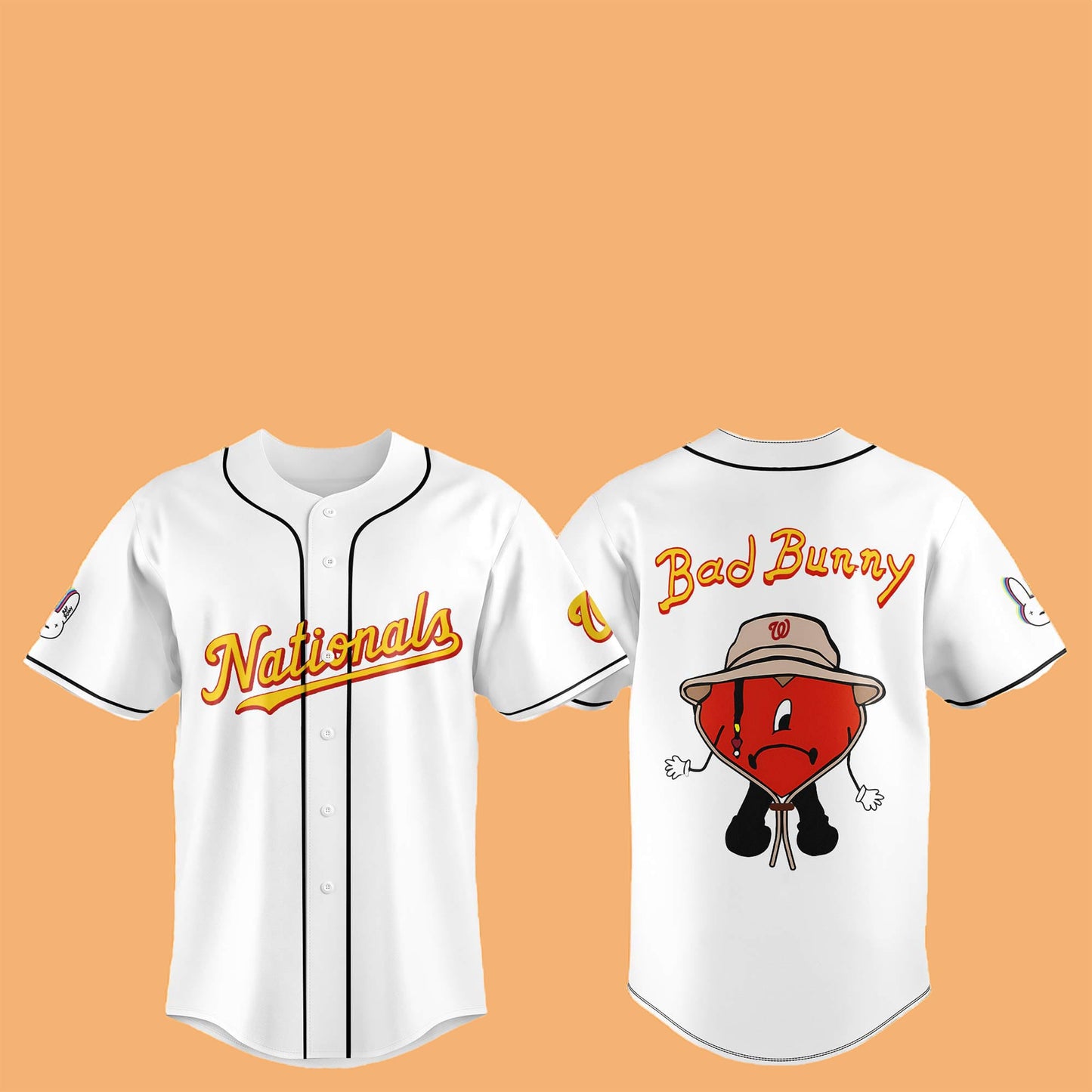 2025 Nationals Bad Bunny Hat Jersey