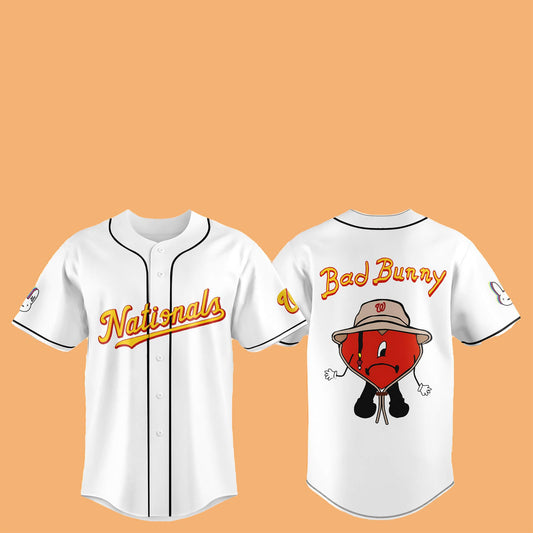 2025 Nationals Bad Bunny Hat Jersey