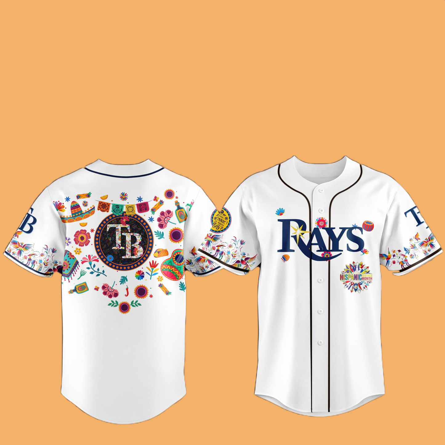 2025 Rays National Hispanic Heritage Month Hat And Jersey