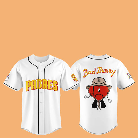 2025 SD Padres Bad Bunny Hat Jersey