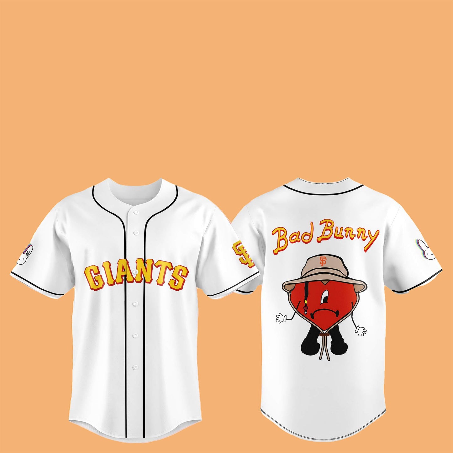2025 SF Giants Bad Bunny Hat Jersey