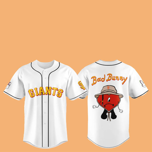 2025 SF Giants Bad Bunny Hat Jersey