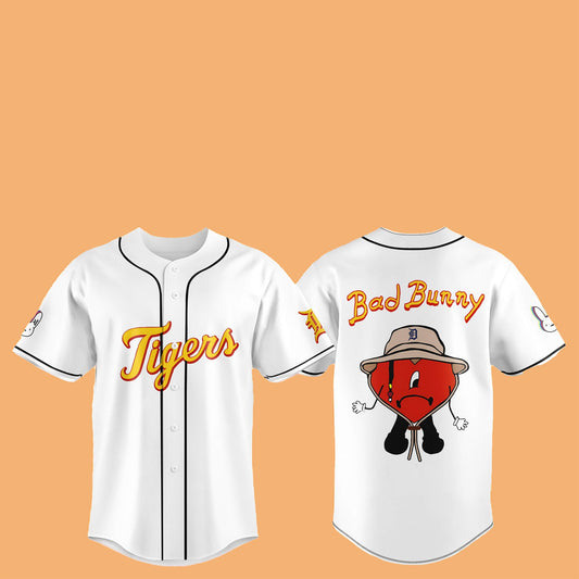 2025 Tigers Bad Bunny Hat Jersey