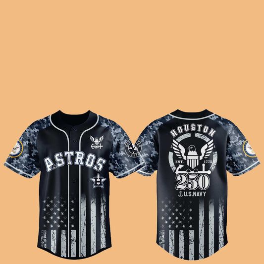 Astros 250th US NAVY Hat Jerssey 2025