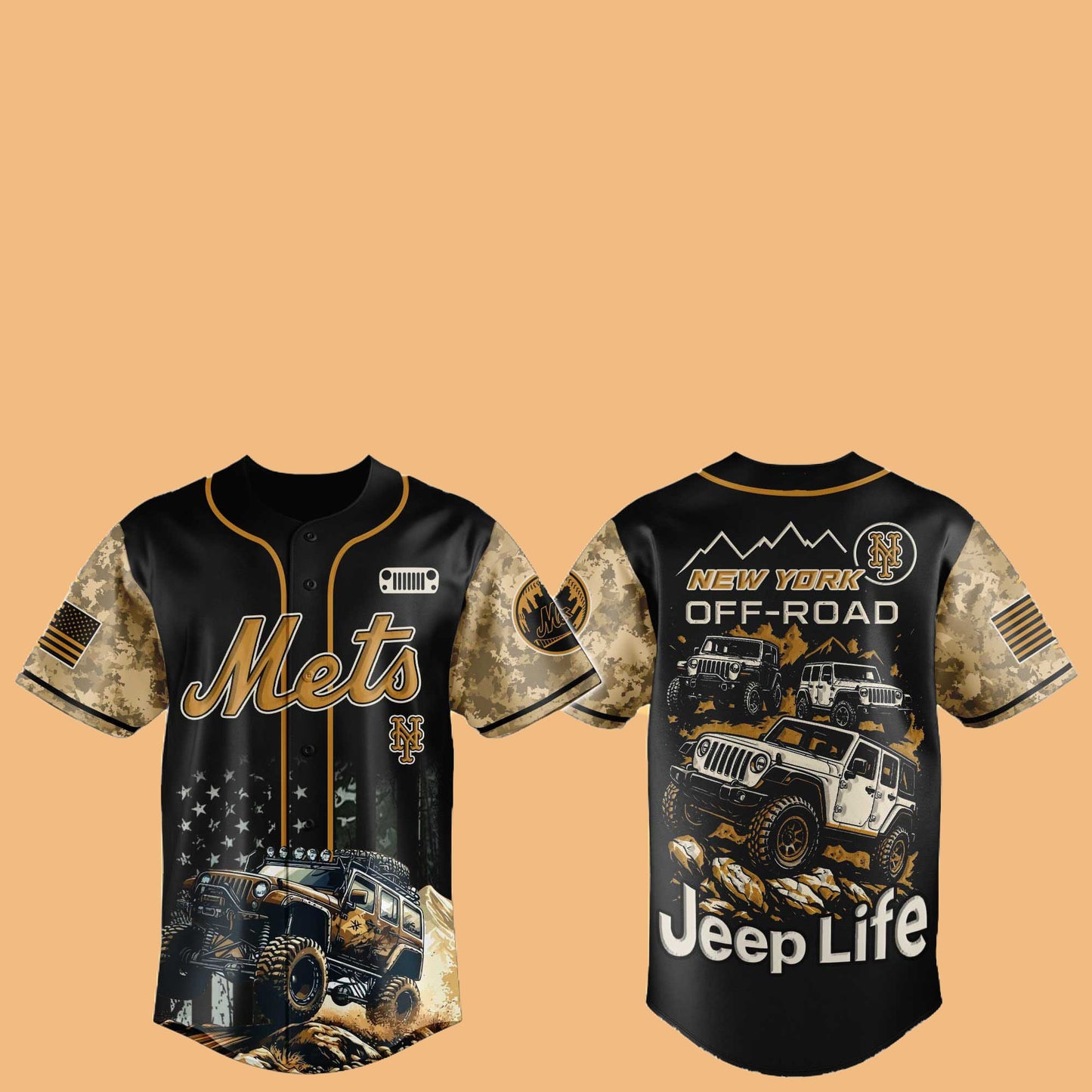 NY Mets Jeep Life Hat Jersey 2025