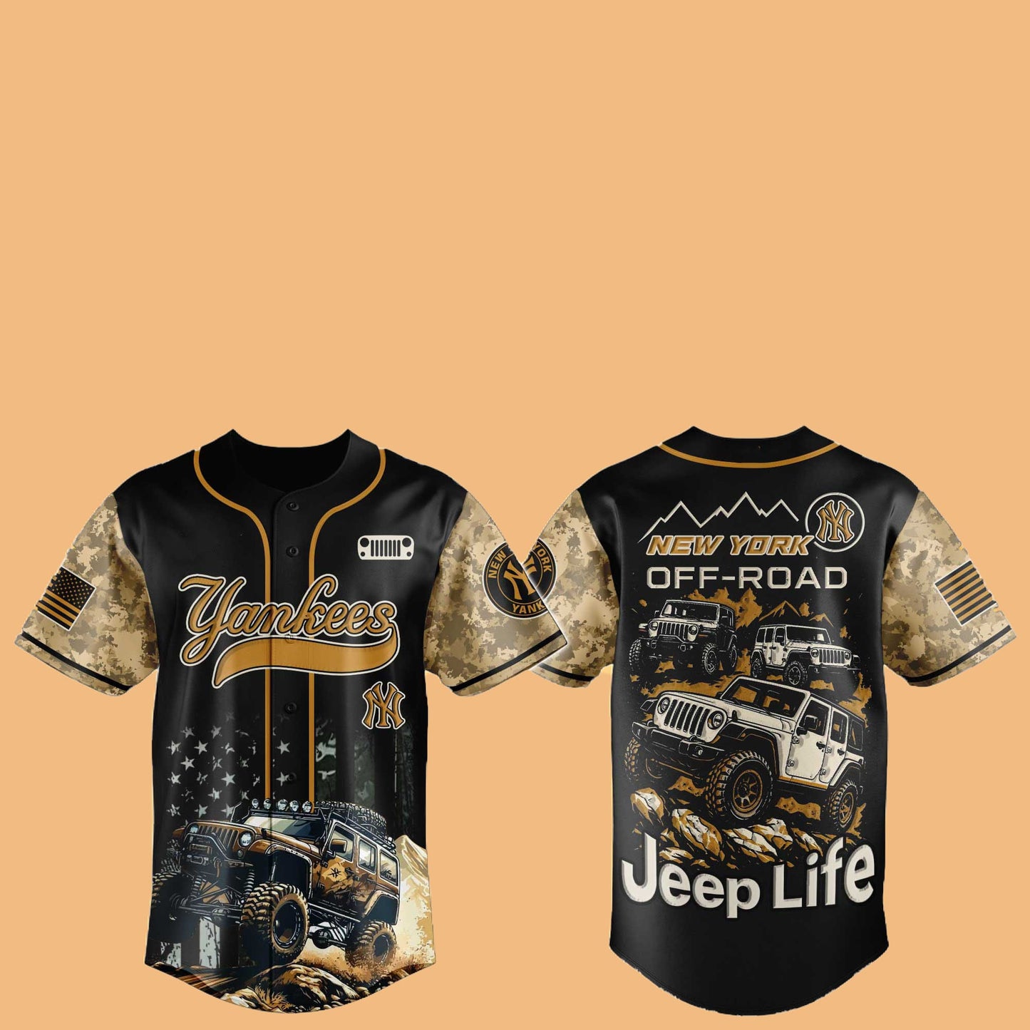 NY Yankees Jeep Life Hat Jersey 2025