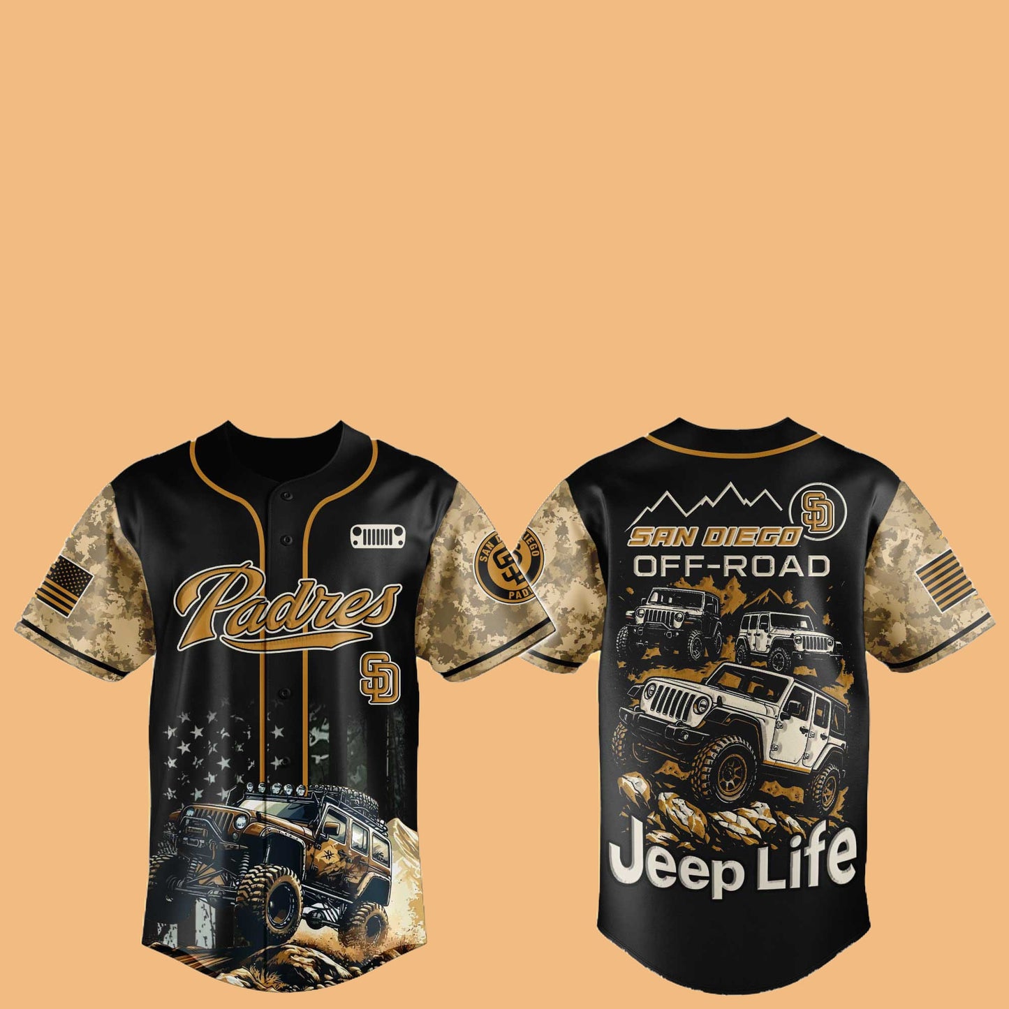 SD Padres Jeep Life Hat Jersey 2025