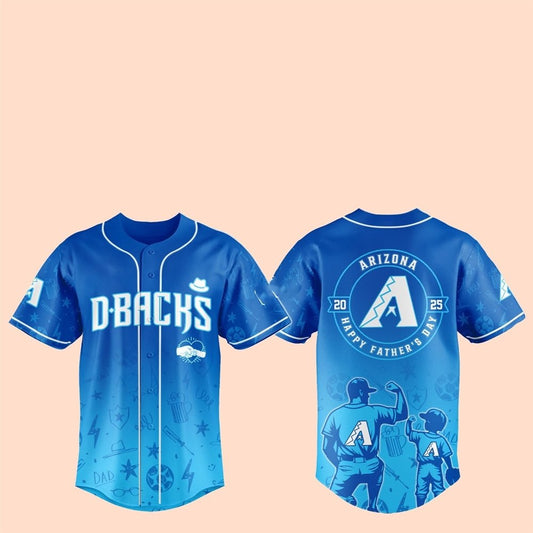 2025 Arizona Diamondbacks Happy Father Day Baseball Jersey - Cabryon